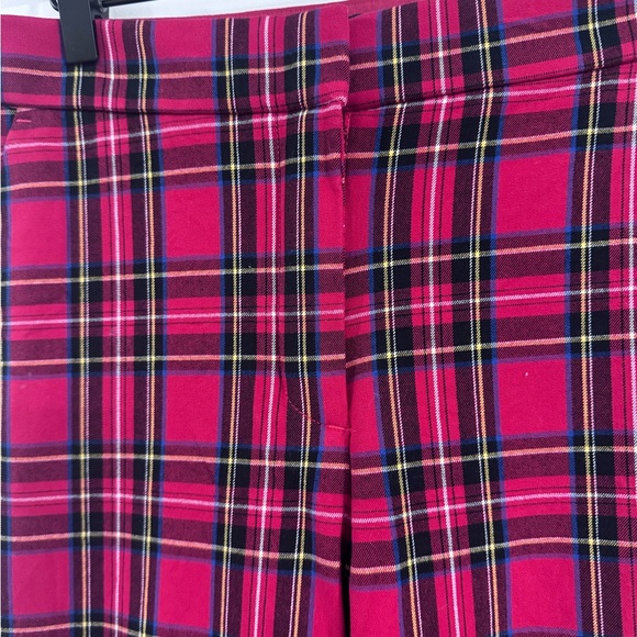 J. Crew Kelsey Tartan Plaid Cropped Flare Pants - Picture 2 of 7